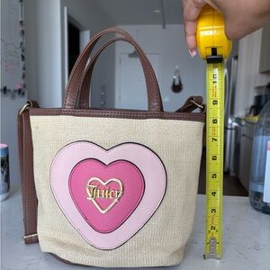 Juicy Couture Pink and Brown Mini Bag